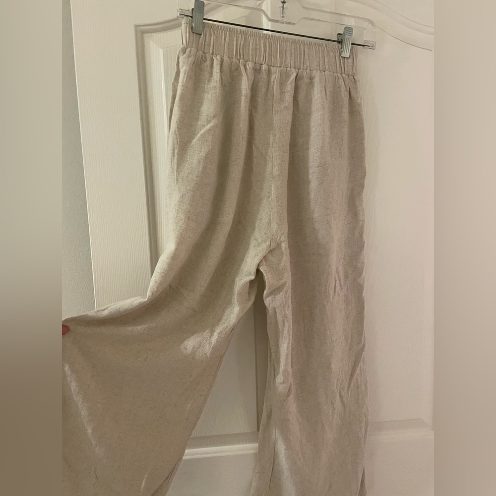 flowy tan pants
